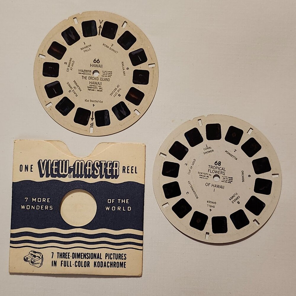 VINTAGE View Master Hawaii View Master Reels 1951